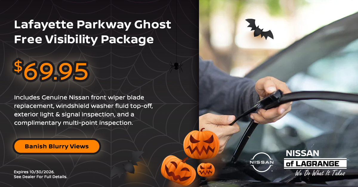 Lafayette Parkway Ghost Free Visibility Package, $69.95 at Nissan of LaGrange